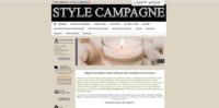 Site internet Paris Lyon Besançon - référencement naturel SEO, articles bougies style campagne